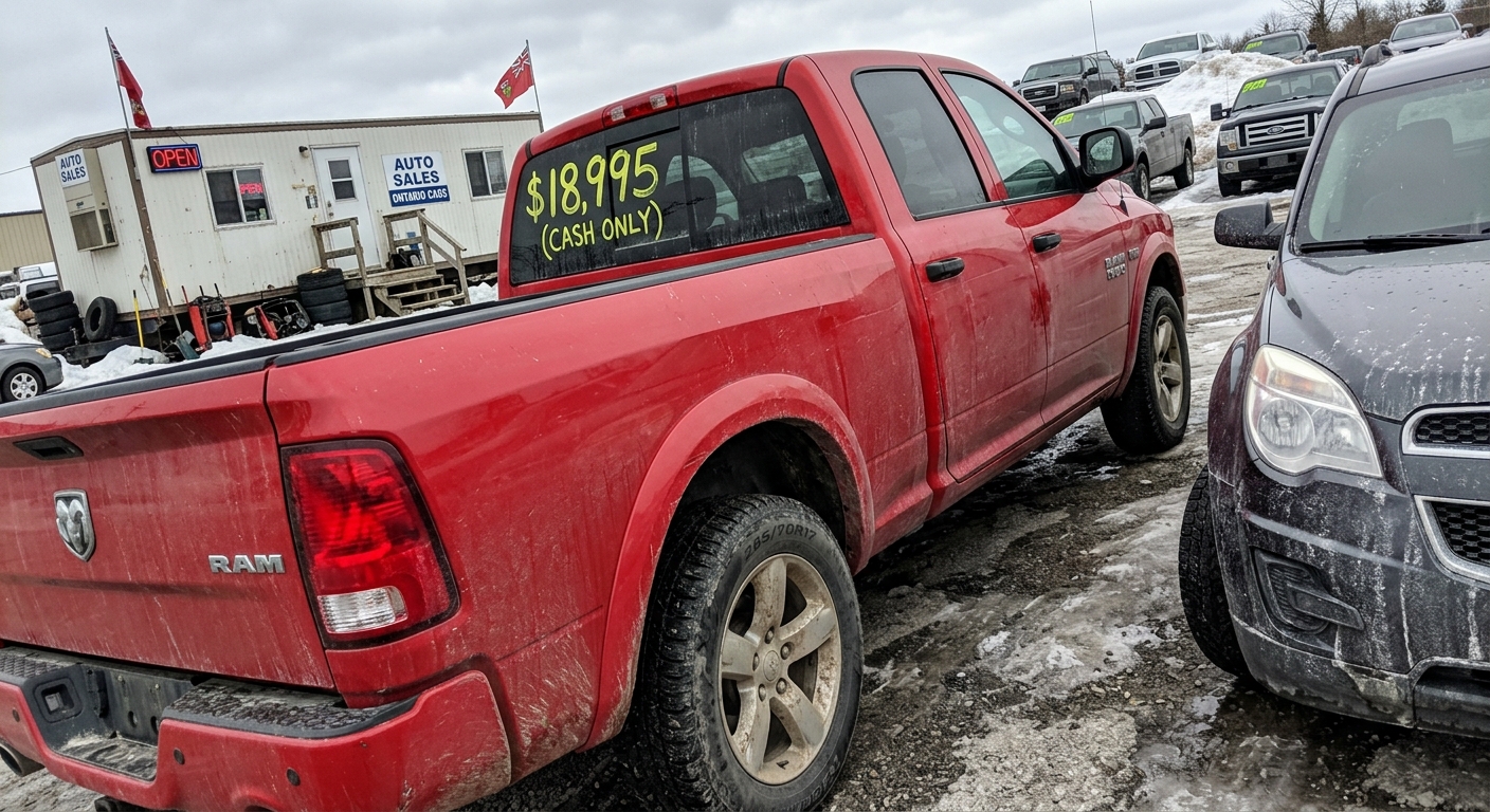 Red Pickup, before